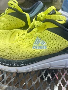 RBX Neon Lime Yellow Mesh Running Sneakers